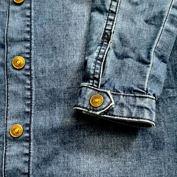 Hudson Jeans kids button down denim dress. Size L - Picture 5 of 12